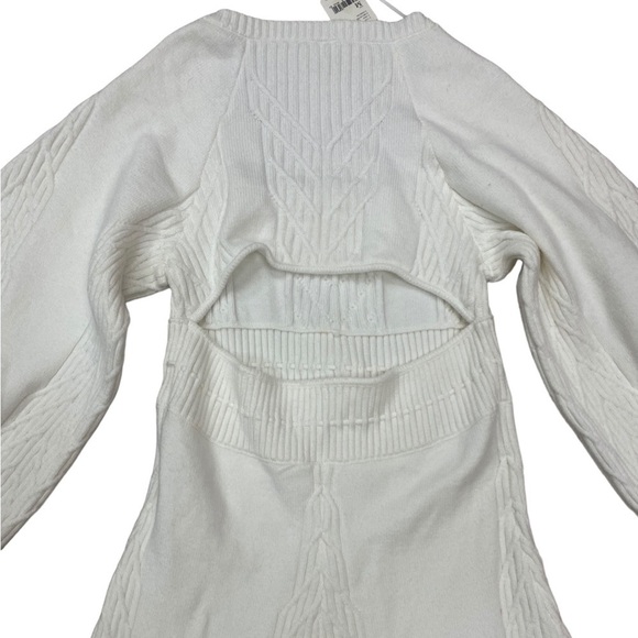 NWT Free People Emmaline Mini Dress in White Medium - Picture 7 of 10